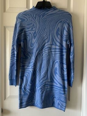 NWT GB Girls Blue Swirl Pattern Sweater Dress